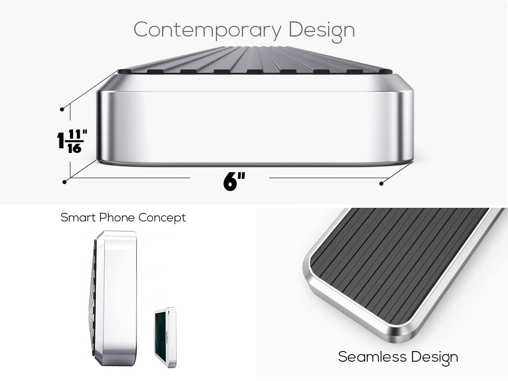 APS Premium 6in 304 Stainless Steel Running Boards Compatible with Ford F150 SuperCrew Cab & 17-26 F250 15-26 - Image 3