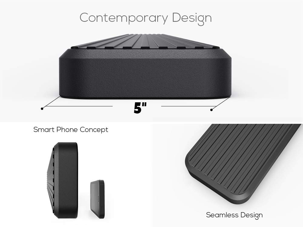 APS Running Boards (Nerf Bars Side Steps Step Bars) Compatible with Toyota 4Runner 2014-2024 SR5 & 14-24 TRD Pro & 17-24 TRD Off-Road (Stainless Steel Black Powder Coated 5 inches) - Image 3