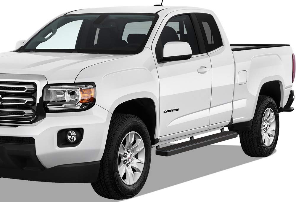 APS 5in Black Stainless Steel Running Boards Compatible with Chevy Colorado GMC Canyon Crew Cab 15-26 - Image 6