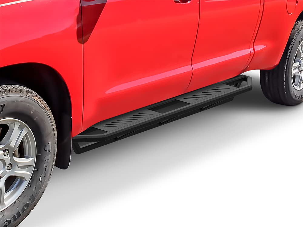 APS 6.5in Side Armor Stainless Steel Running Boards Compatible with Toyota Tundra 2007-2021 Double Cab (Nerf Bars Side Steps Side Bars) - Image 4