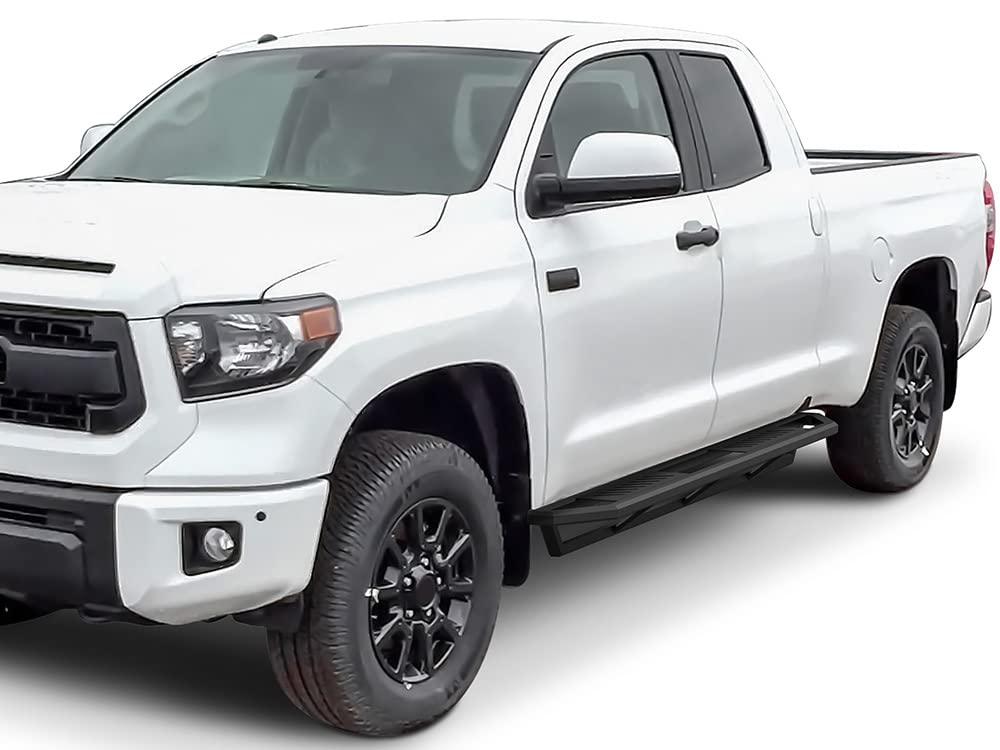 APS 6.5in Side Armor Stainless Steel Running Boards Compatible with Toyota Tundra 2007-2021 Double Cab (Nerf Bars Side Steps Side Bars) - Image 6