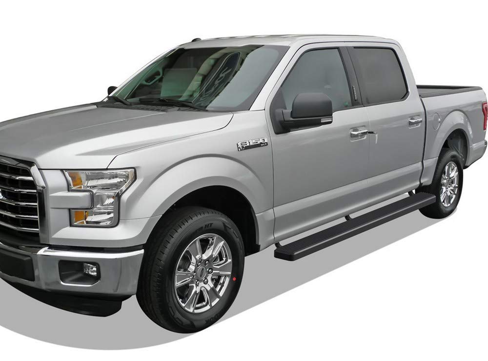 APS 6in Black Stainless Steel Running Boards Compatible with Ford F150 SuperCrew Cab & 17-26 F250 15-26 - Image 6