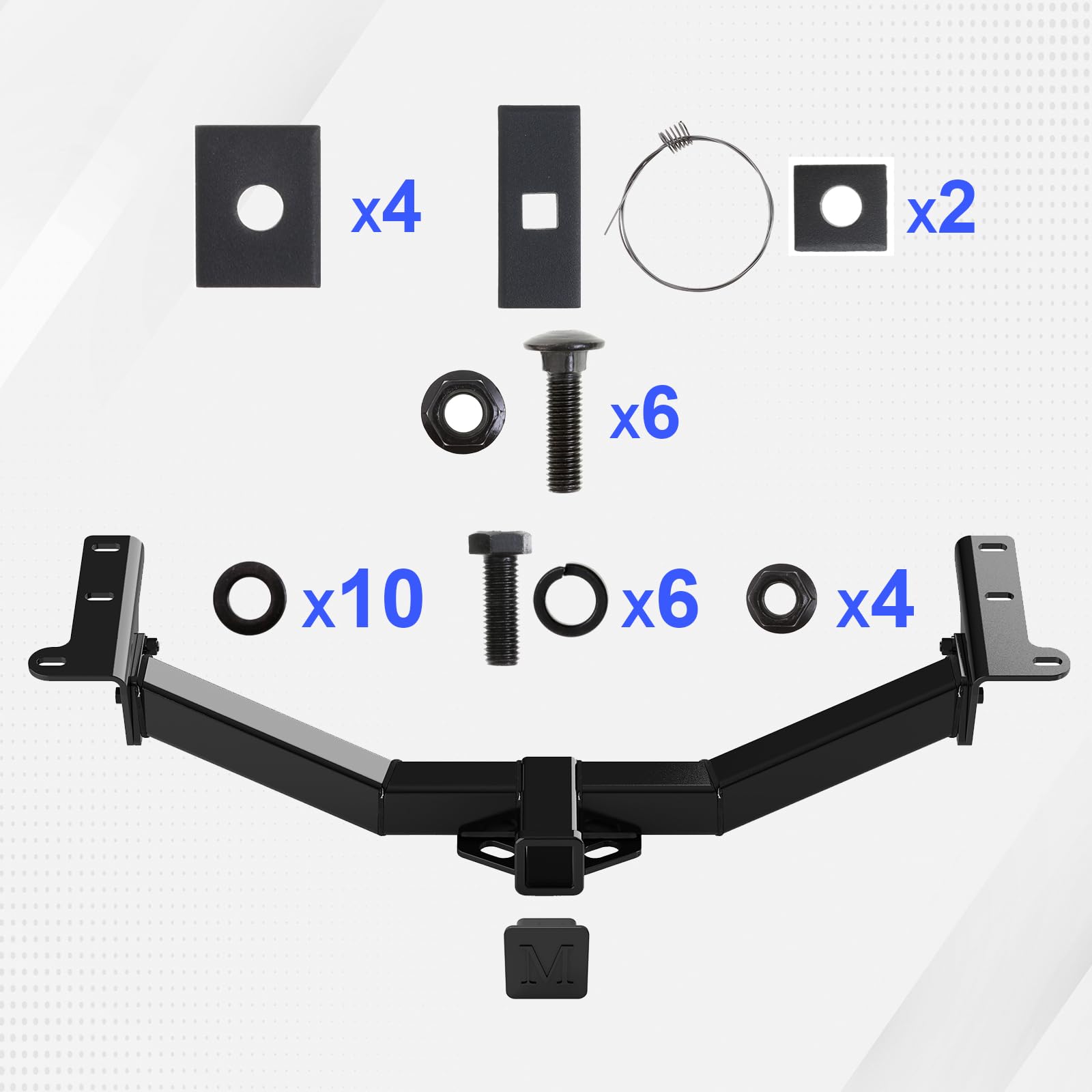 APS Assembly Class 3 Trailer Hitch 2 Inches Receiver Tube Towing Hitch Compatible with Journey 2009-2020 - Image 7