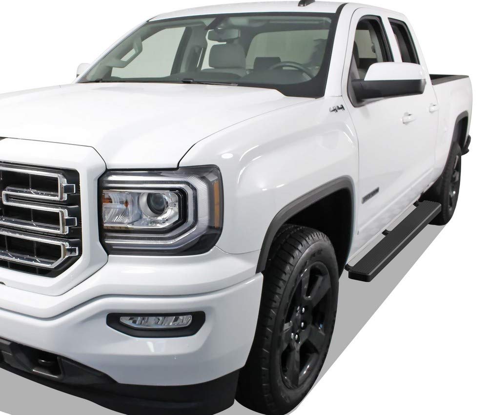 APS (Black 5in) Stainless Steel Nerf Bars Compatible with Silverado Sierra 1500 2019-2026 Extended Cab & 2500 3500 2020-2026 (Exclude 19 1500 LD)(Silverado 1500 LTD Sierra 1500 LD 2022) - Image 6