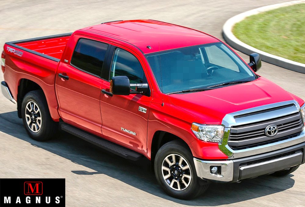 APS Black Blow Molding Style Nerf Bars Running Boards Compatible with Toyota Tundra 2007-2021 Double Cab - Image 4