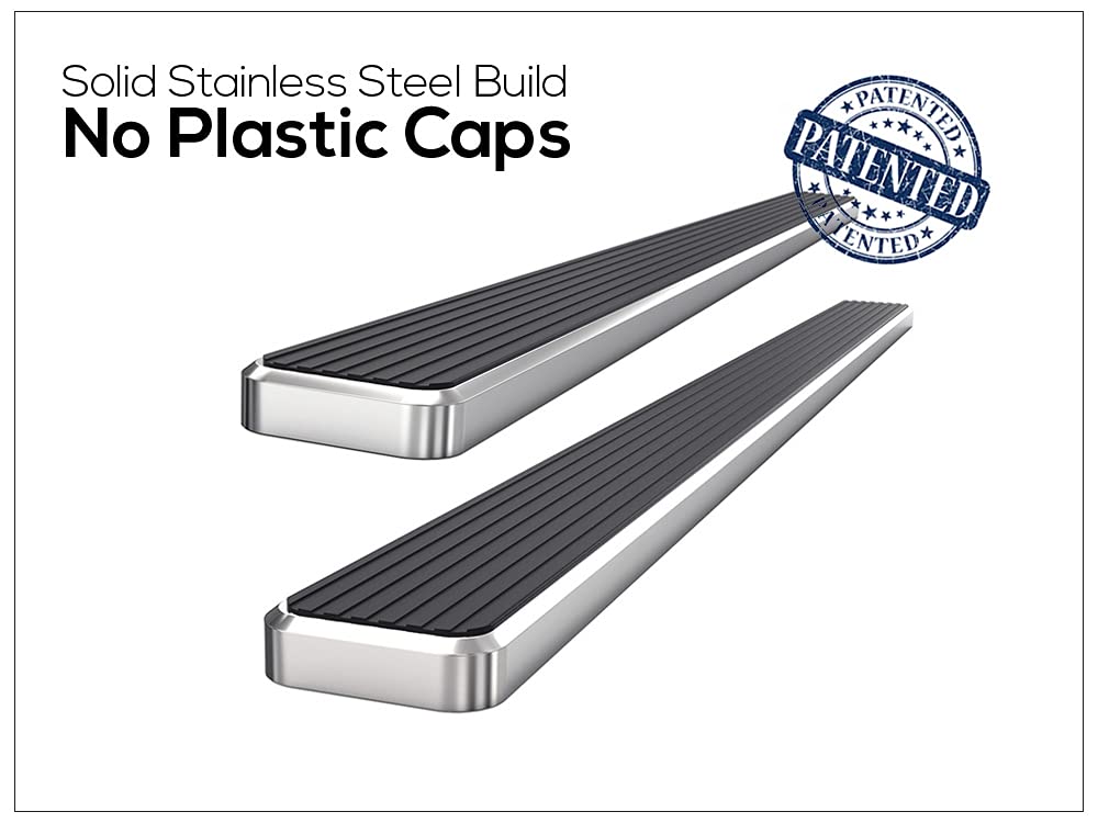 APS Premium 6in 304 Stainless Steel Running Boards Compatible with Ford F150 SuperCrew Cab & 17-26 F250 15-26 - Image 4