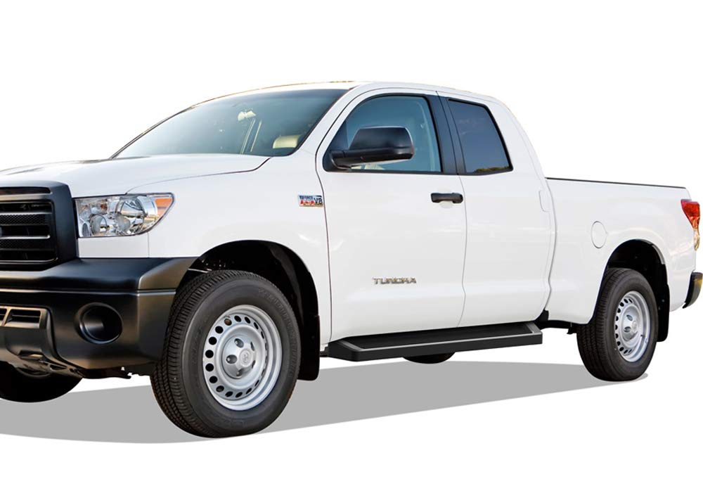 APS Premium Running Boards 6in Black Compatible with Toyota Tundra Double Cab 07-21 - Image 6