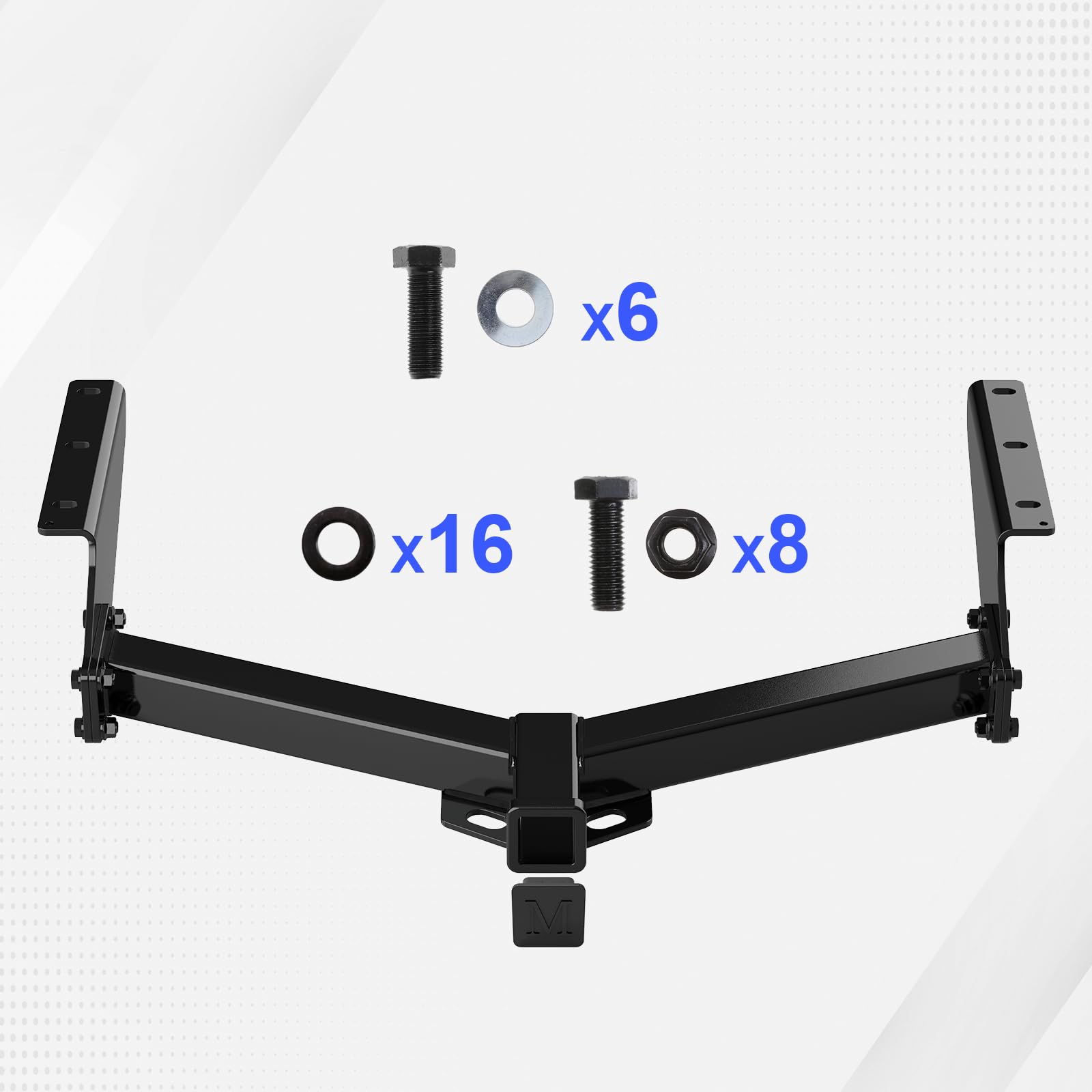 APS Rear Trailer Hitch, 2 inch Towing Hitch Receiver Class 3 Hitch Cover Included Compatible with Jeep Liberty 2008-2012 - Image 7