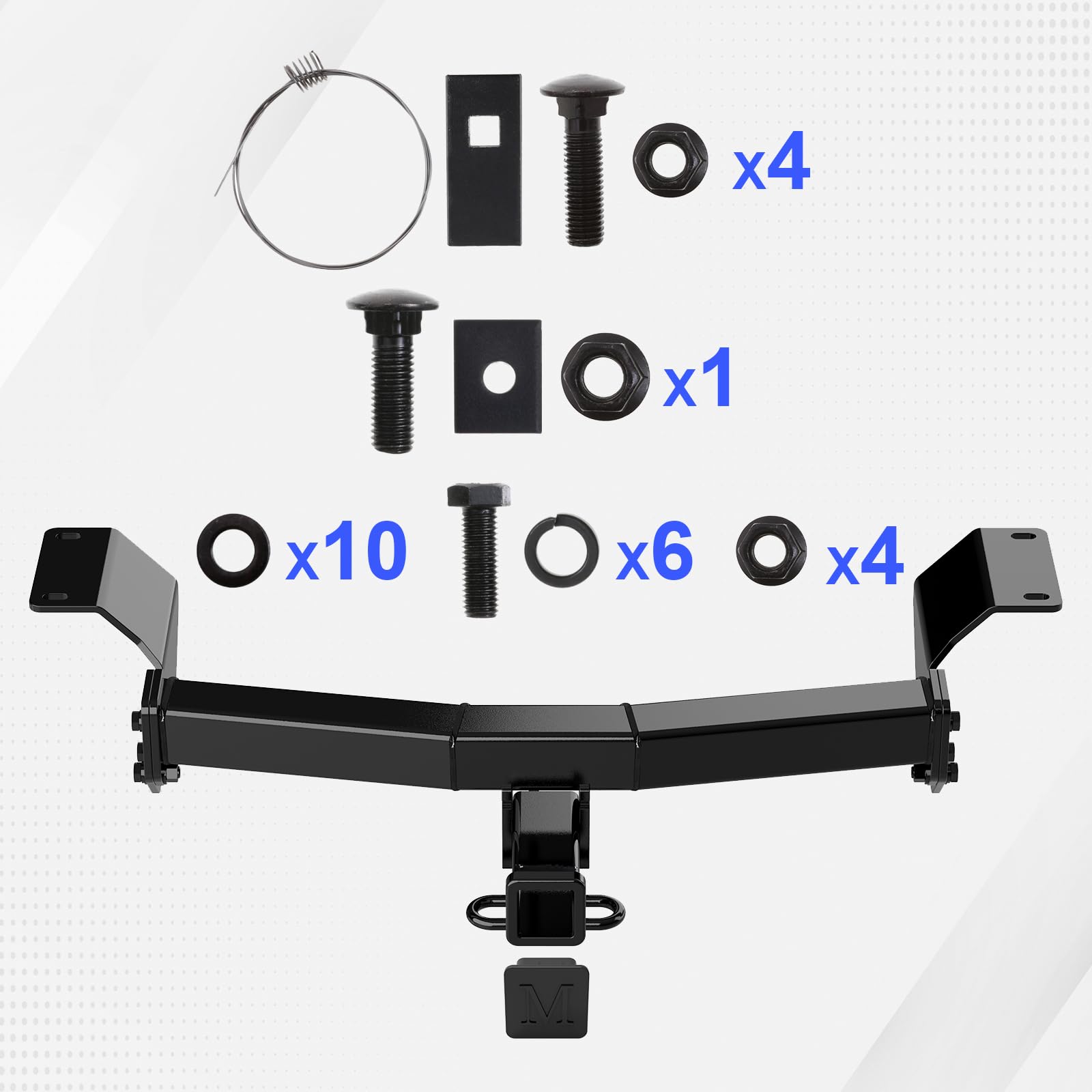 APS Rear Trailer Hitch, 2 inch Towing Hitch Receiver Class 3 Hitch Cover Included Compatible with Honda CR-V 2017-2026 - Image 7