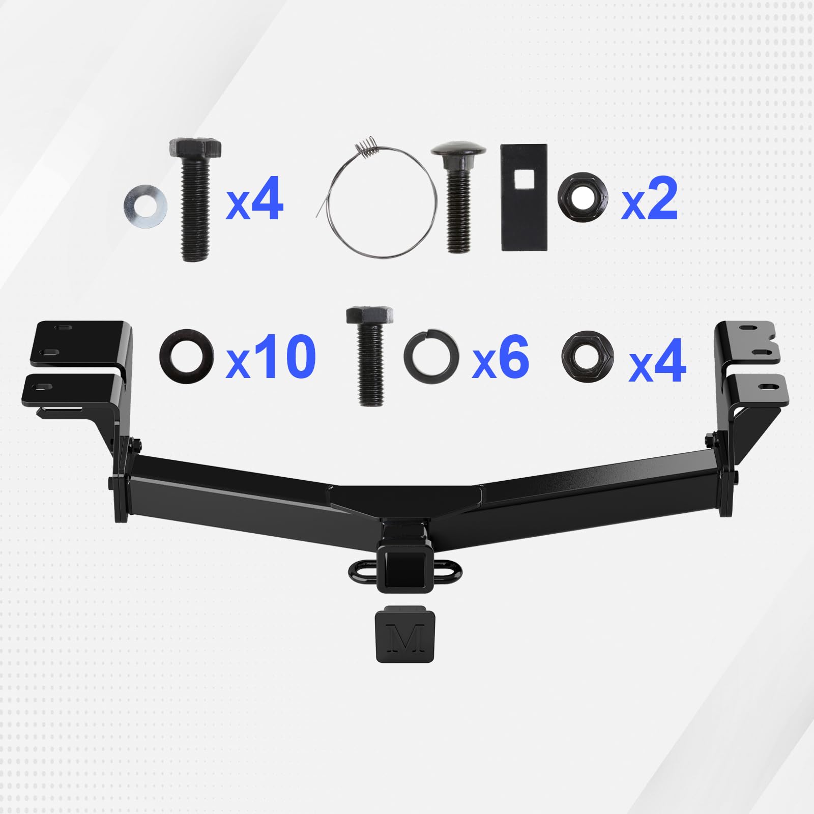 APS Rear Trailer Hitch, 2 inch Towing Hitch Receiver Class 3 Hitch Cover Included Compatible with Ford Maverick 2022-2026 - Image 7