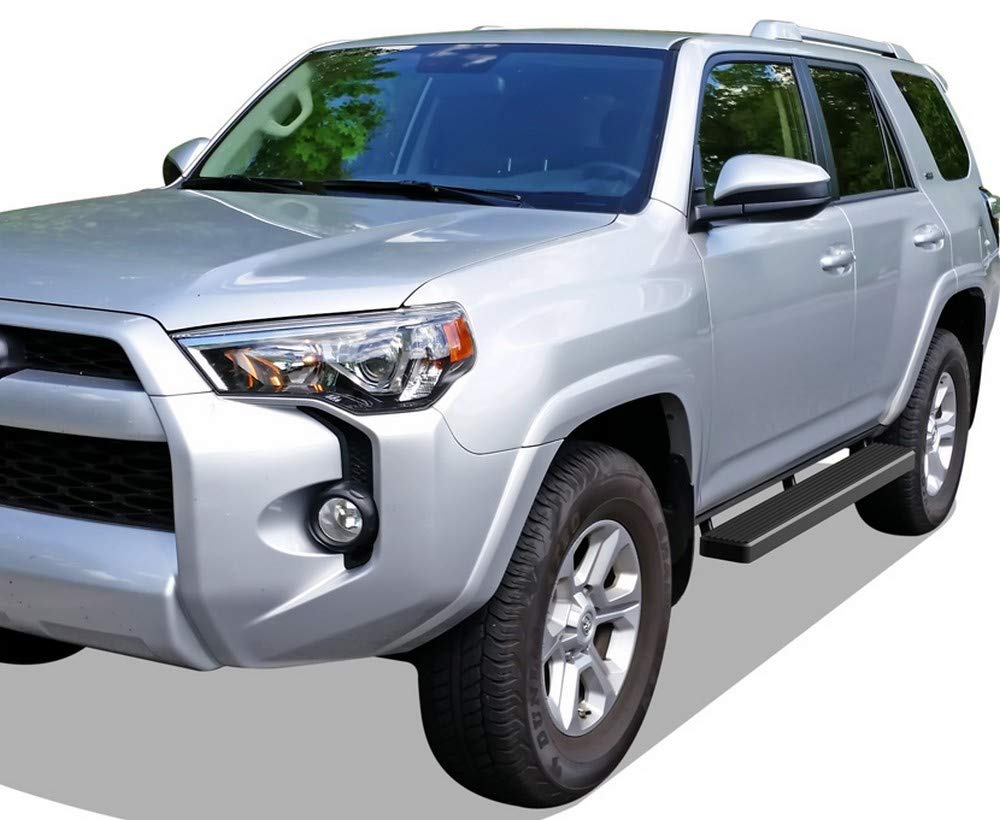 APS Running Boards (Nerf Bars Side Steps Step Bars) Compatible with Toyota 4Runner 2014-2024 SR5 & 14-24 TRD Pro & 17-24 TRD Off-Road (Stainless Steel Black Powder Coated 5 inches) - Image 6