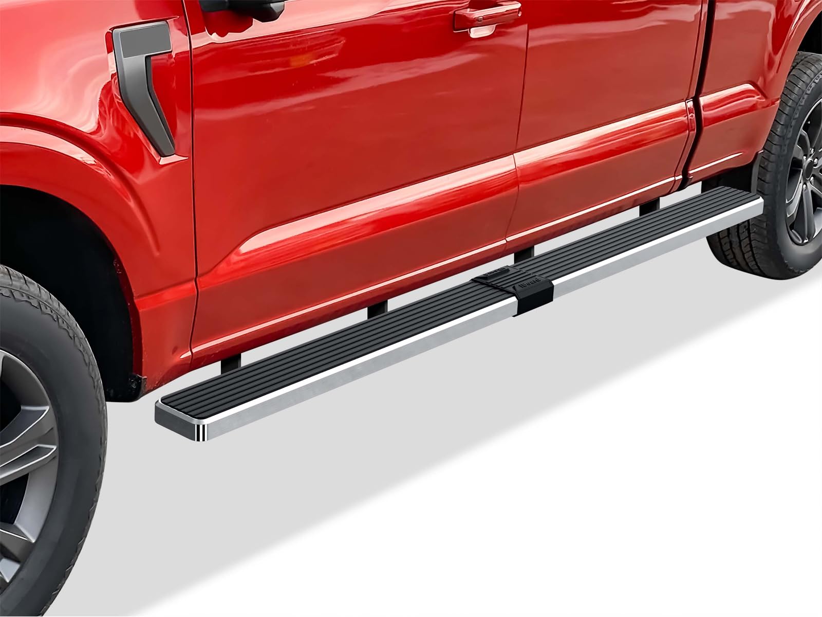 APS 6in Wheel-to-Wheel 304 Stainless Steel Side Steps Compatible with F150 SuperCrew Cab 6.5ft Bed & 26 F250 15-26 - Image 4