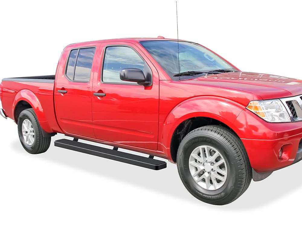 APS Running Boards (Nerf Bars Side Steps Step Bars) Compatible with Nissan Frontier 2005-2026 Crew Cab (Stainless Steel Black Powder Coated 6 inches) - Image 6