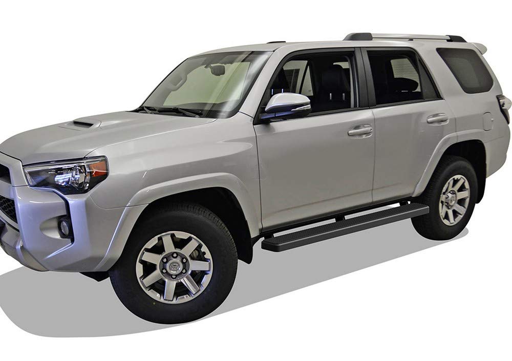 APS Running Boards (Nerf Bars Side Steps Step Bars) Compatible with Toyota 4Runner 2014-2024 SR5 & 14-24 TRD Pro & 17-24 TRD Off-Road (Stainless Steel Black Powder Coated 6 inches) - Image 6