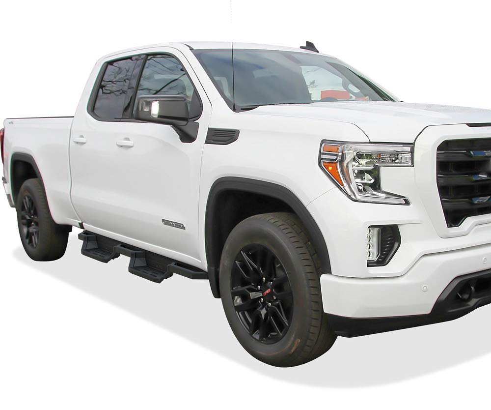 APS Stainless Steel Pocket Steps Running Boards Compatible with Silverado Sierra 1500 2019-2026 Extended Cab & 2500 3500 2020-2026 (Exclude 19 1500 LD)(Silverado 1500 LTD Sierra 1500 LD 2022) - Image 6
