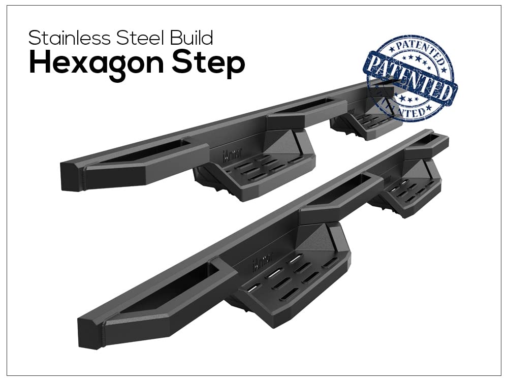 APS Stainless Steel Pocket Steps Running Boards Side Bars Compatible with Chevy Silverado GMC Sierra 1500 2500 3500 2001-2006 Crew Cab & Classic 07 - Image 4